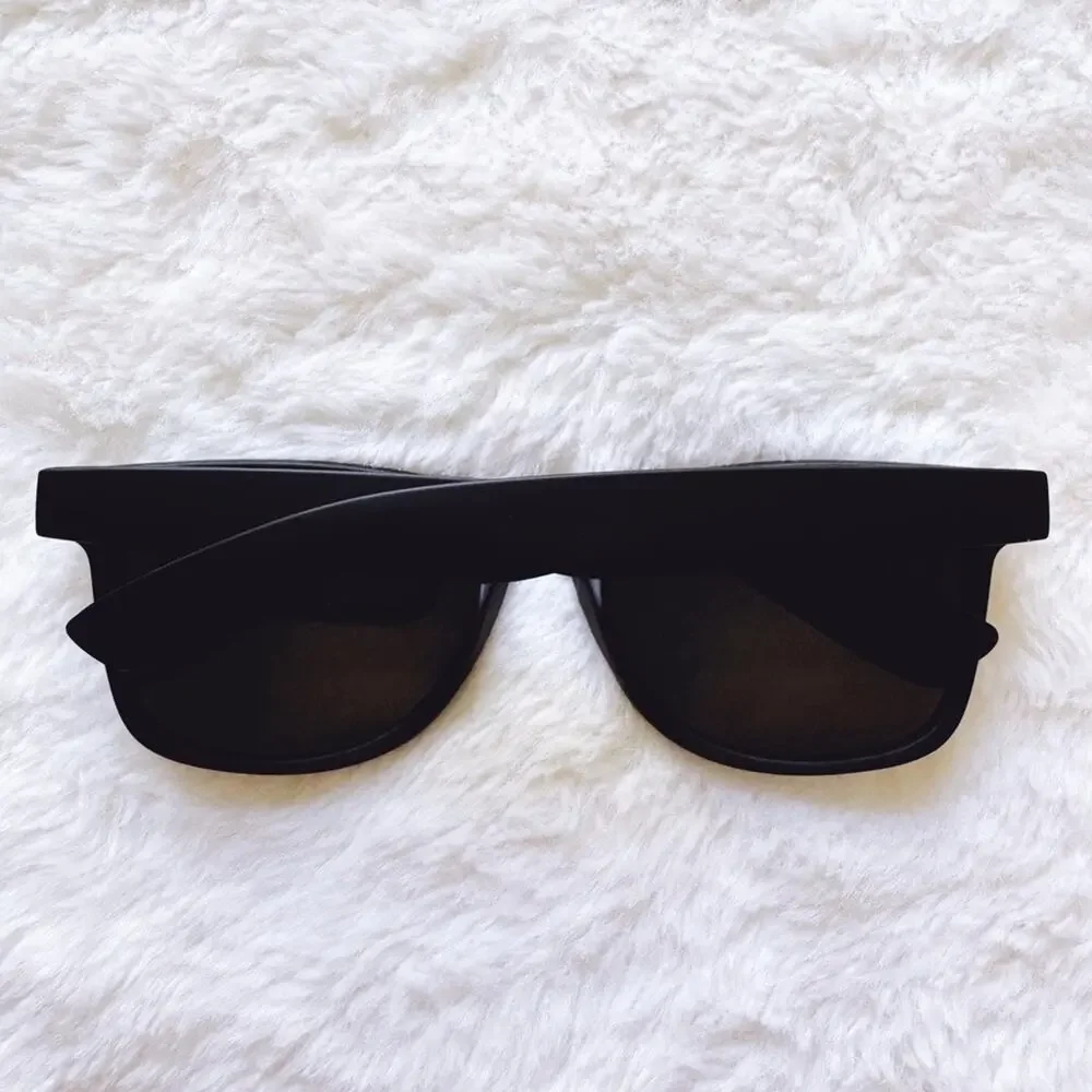 Luke Matte Black Polycarbonate Sunglasses